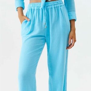 Turquoise Blue Shirt by Melissa Obadash